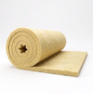 Rollo de fibra de vidrio para aislamiento térmico para 454°C, sin recubrimiento, ideal para ductos, tuberías y aplicaciones industriales.